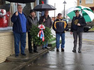 Kingwood leaders place wreath at the Veterans Memorial Plaza
